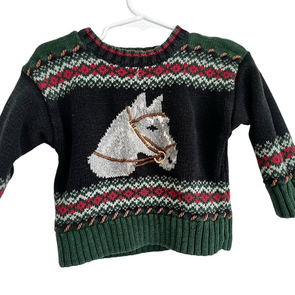kitestrings Other - VINTAGE Kitestrings Horse Equestrian Toddler Sweater